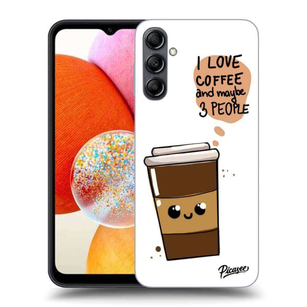 Silikonový černý Obal Pro Samsung Galaxy A15 A156B 5G - Cute Coffee