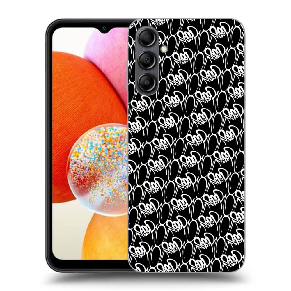 Silikonový černý Obal Pro Samsung Galaxy A15 A156B 5G - Separ - White On Black 2