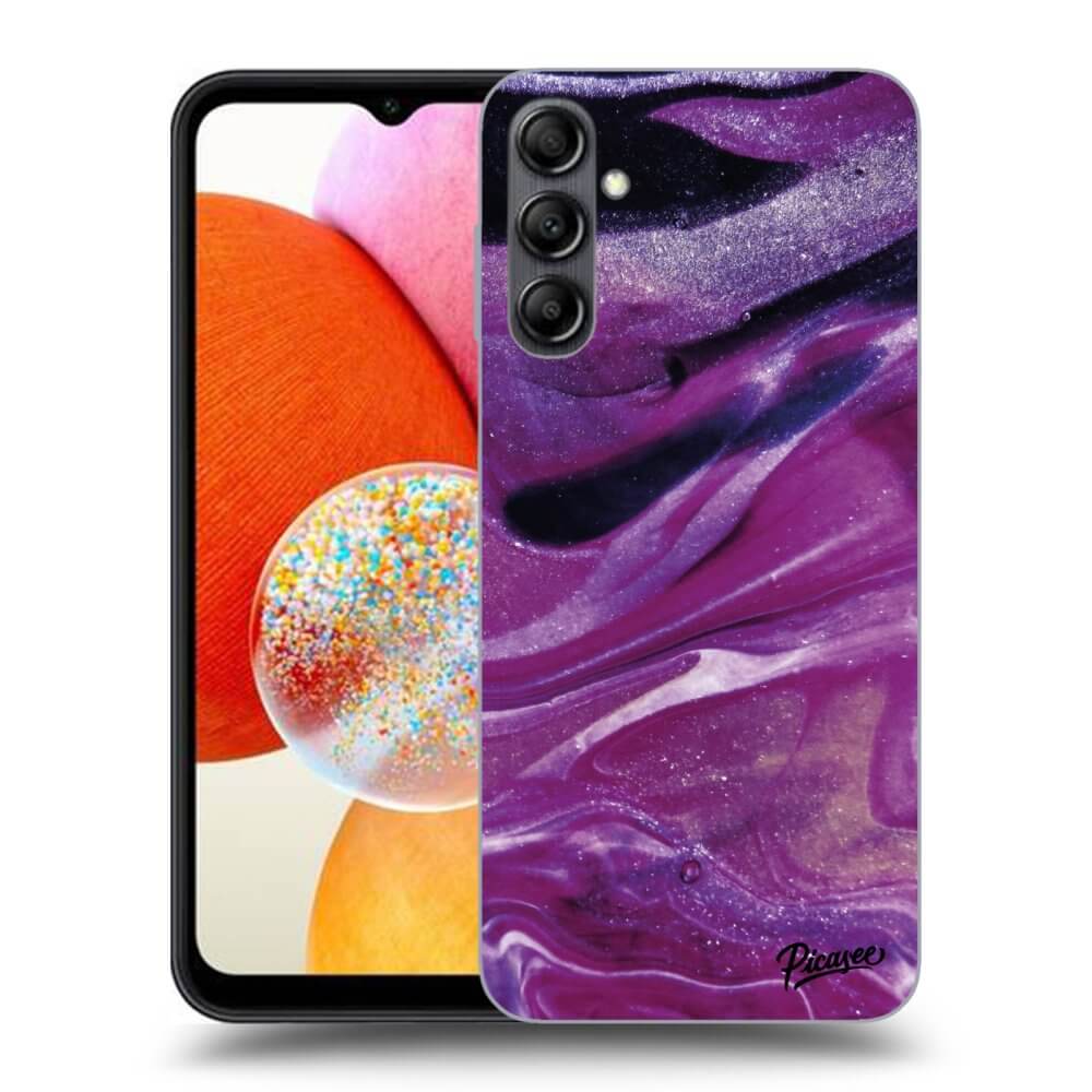 Silikonový Průhledný Obal Pro Samsung Galaxy A15 A156B 5G - Purple Glitter