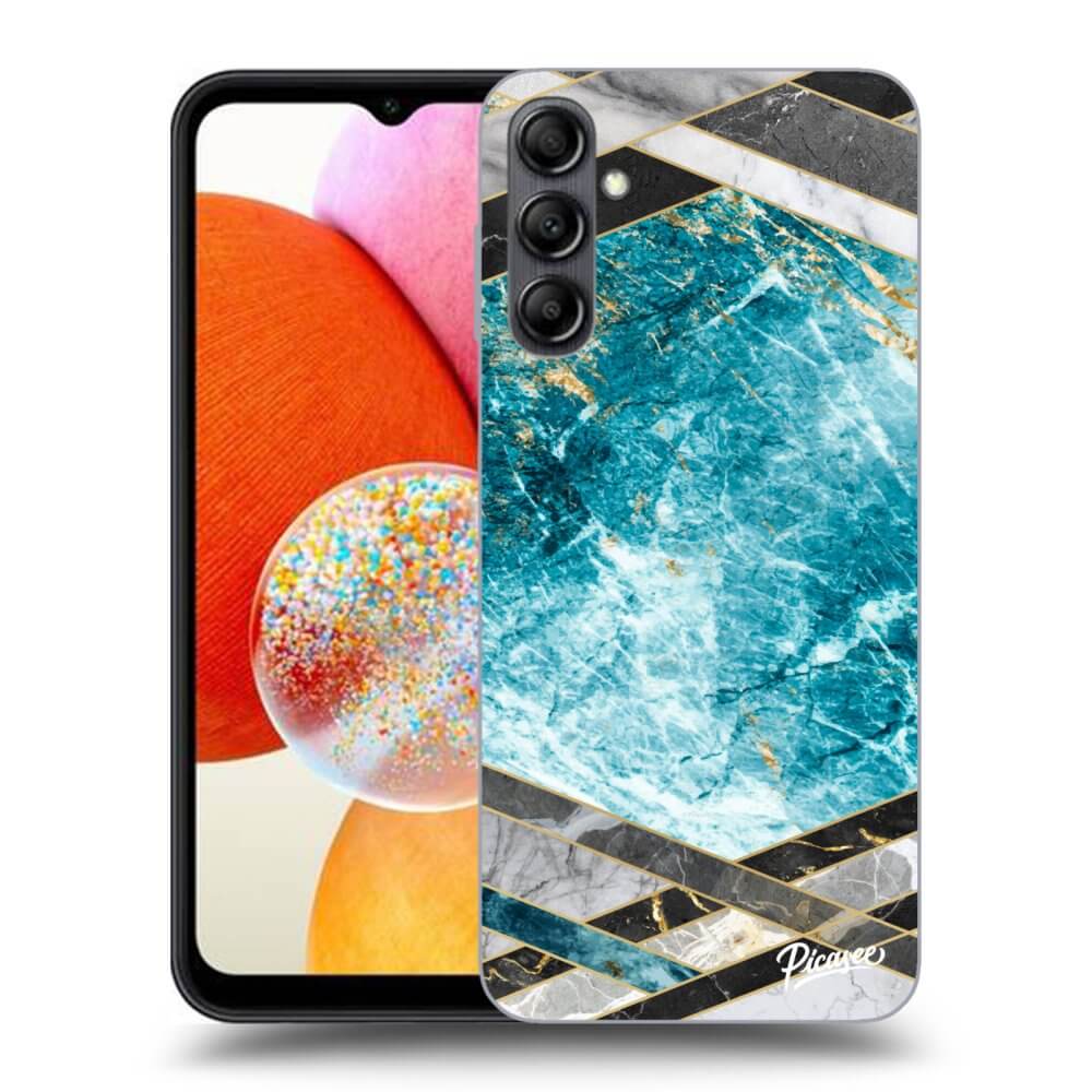 Silikonový Průhledný Obal Pro Samsung Galaxy A15 A155F 4G - Blue Geometry