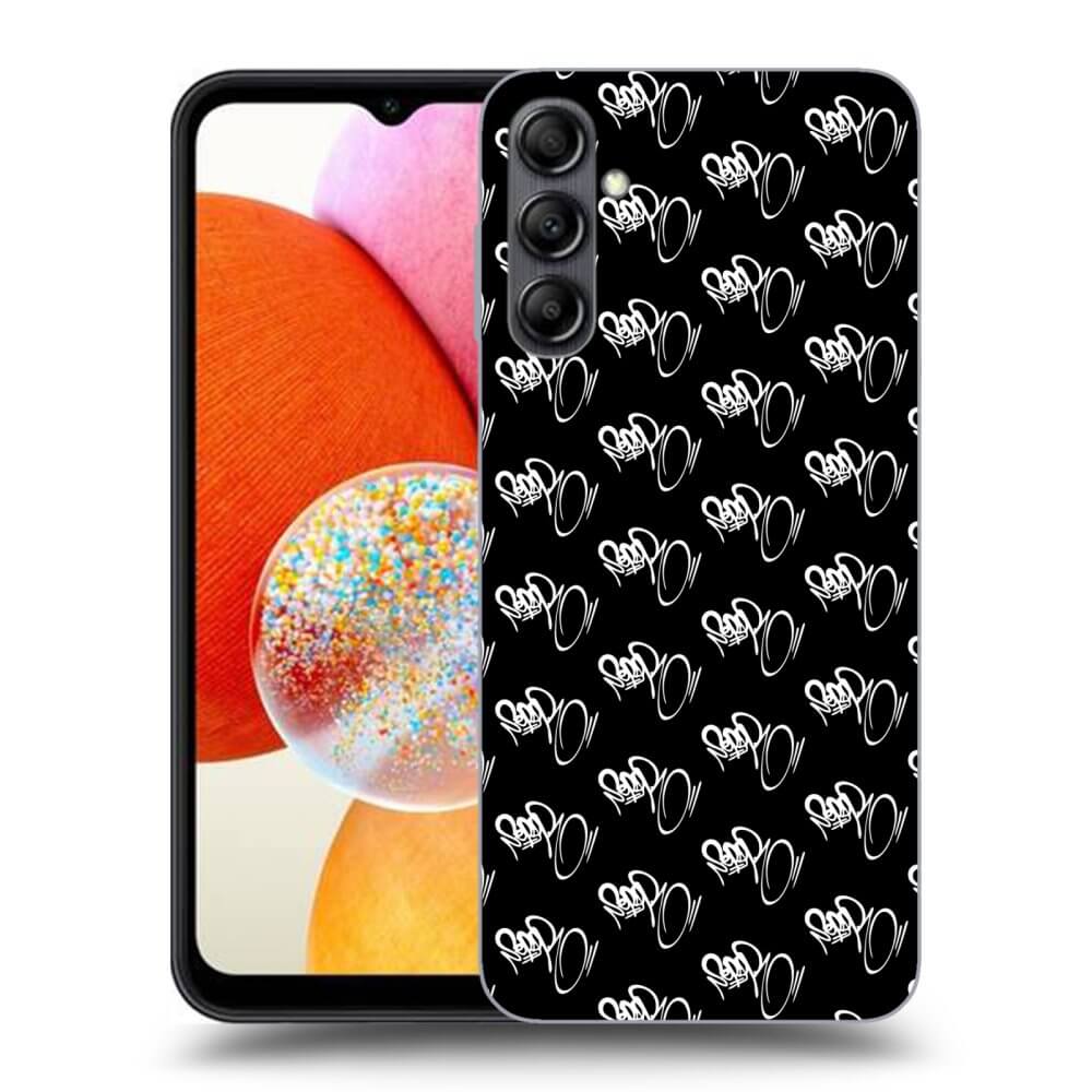 Silikonový černý Obal Pro Samsung Galaxy A15 A155F 4G - Separ - White On Black