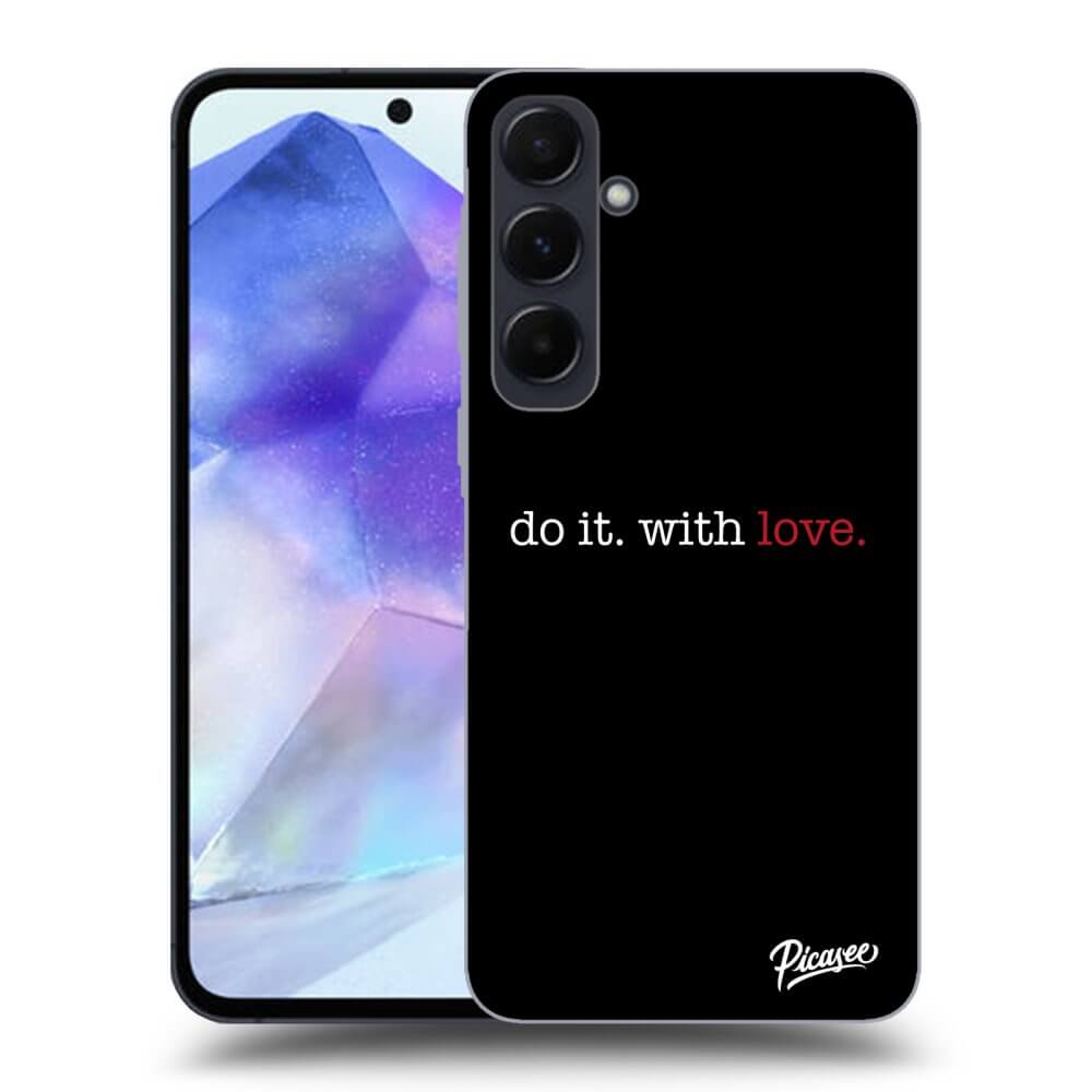 Silikonový černý Obal Pro Samsung Galaxy A55 5G A556B - Do It. With Love.