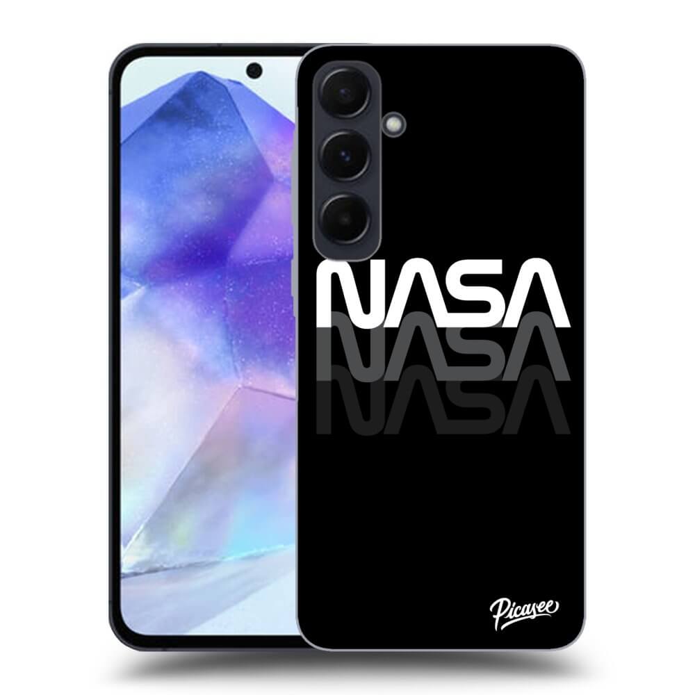 Silikonový černý Obal Pro Samsung Galaxy A55 5G A556B - NASA Triple