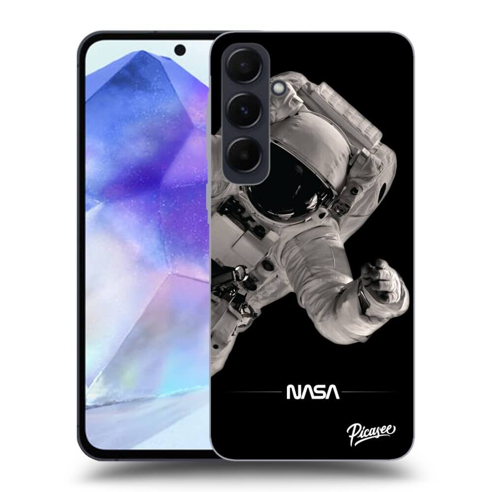 Silikonový černý Obal Pro Samsung Galaxy A55 5G A556B - Astronaut Big