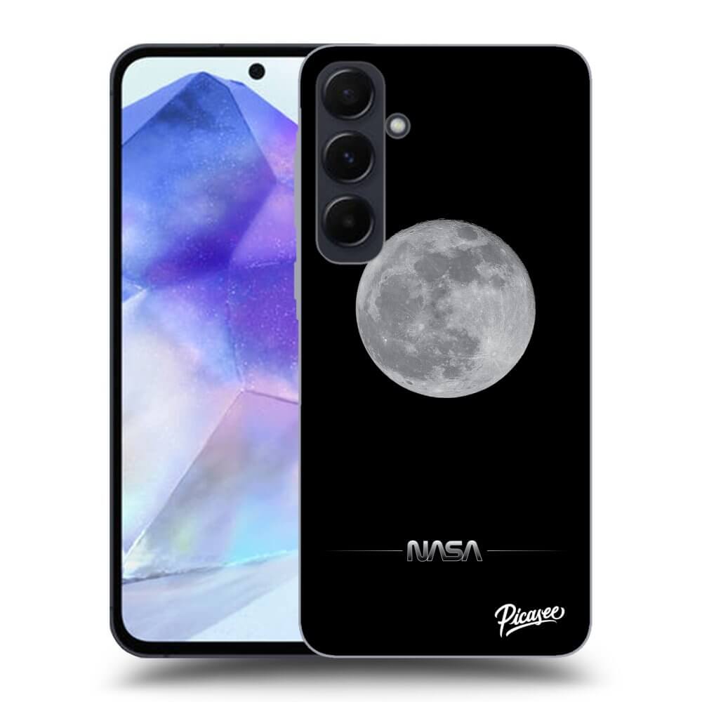 Silikonový černý Obal Pro Samsung Galaxy A55 5G A556B - Moon Minimal