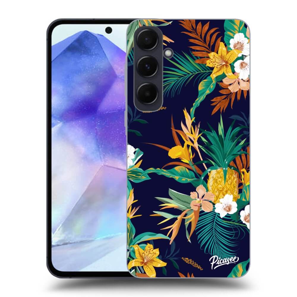 Silikonový černý Obal Pro Samsung Galaxy A55 5G A556B - Pineapple Color