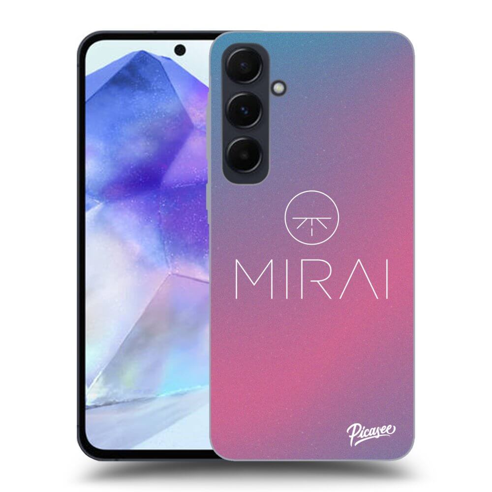 Silikonový černý Obal Pro Samsung Galaxy A55 5G A556B - Mirai - Logo