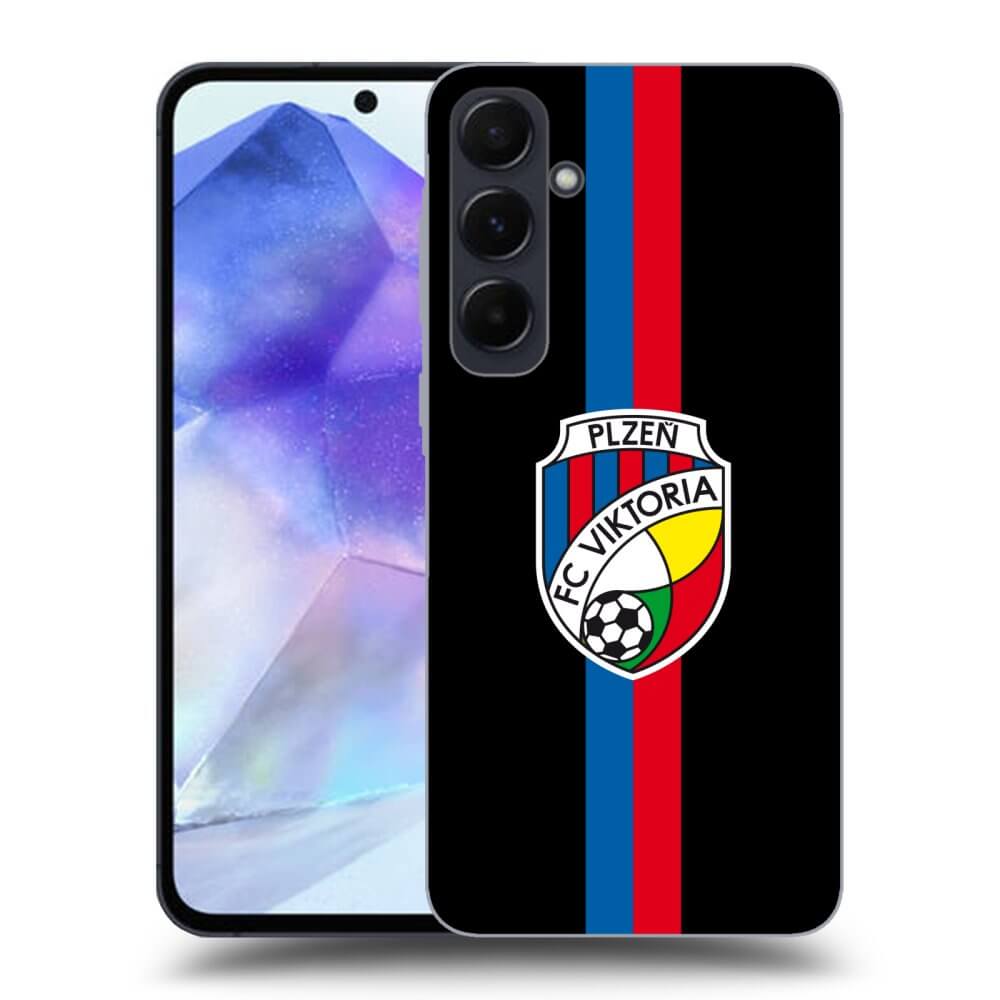 Silikonový černý Obal Pro Samsung Galaxy A55 5G A556B - FC Viktoria Plzeň H