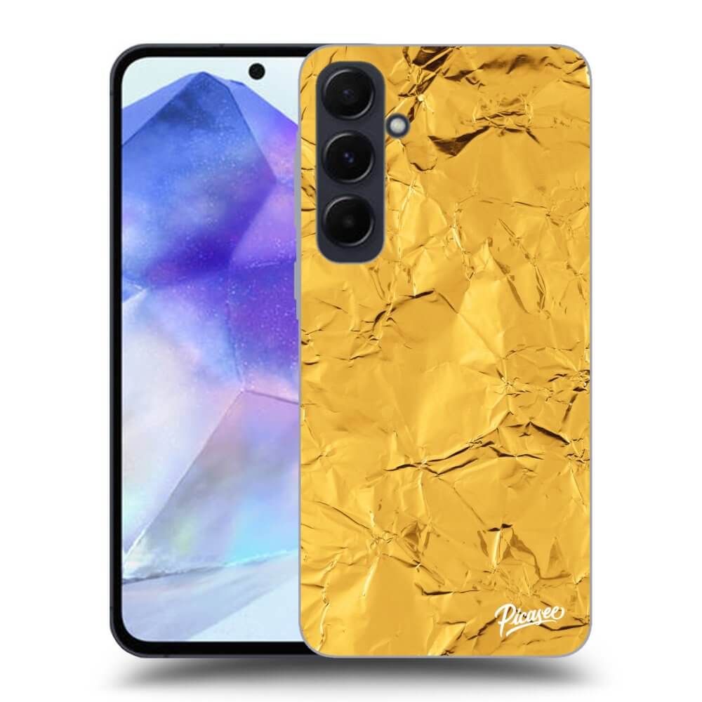 Silikonový černý Obal Pro Samsung Galaxy A55 5G A556B - Gold