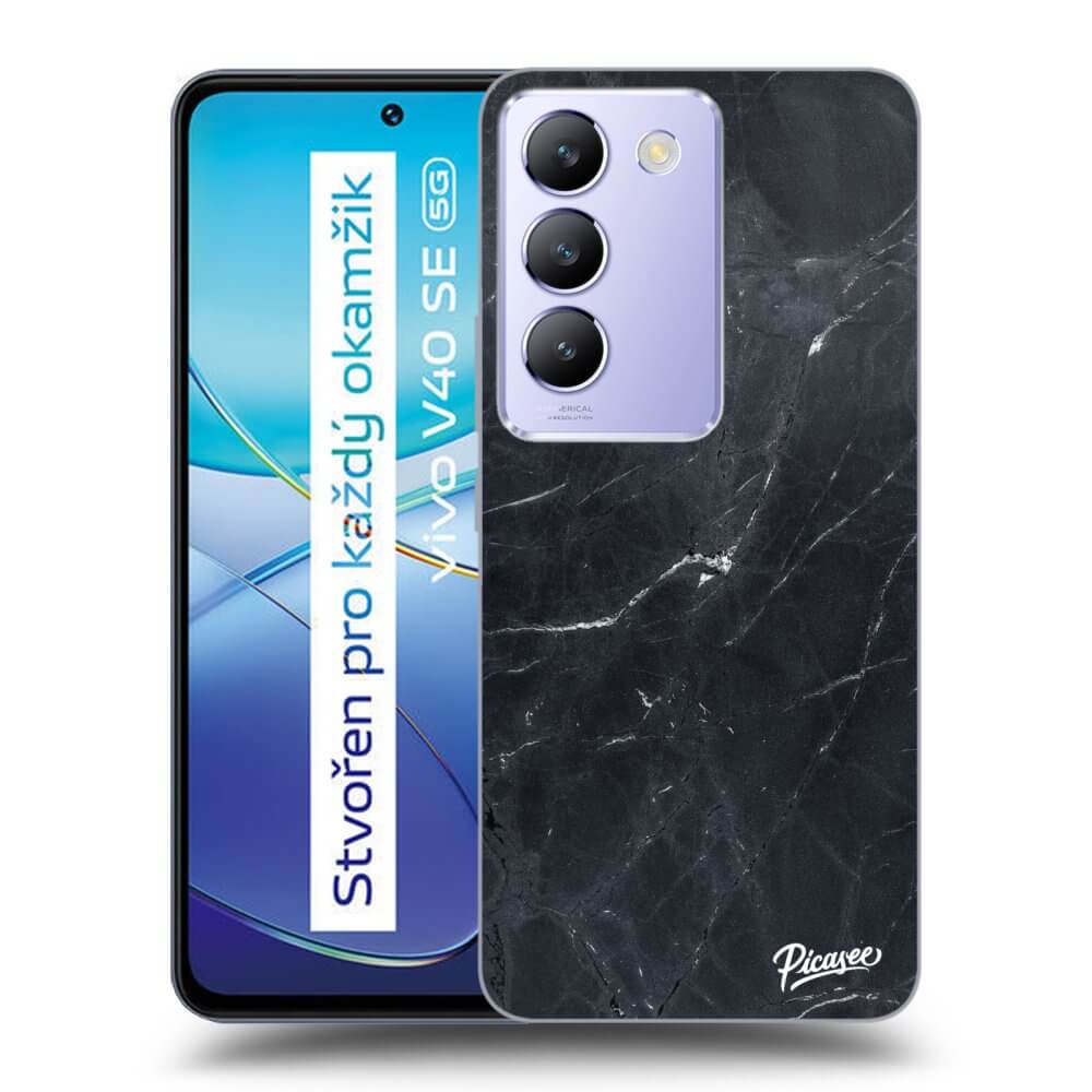 Silikonový černý Obal Pro Vivo V40 SE 5G - Black Marble