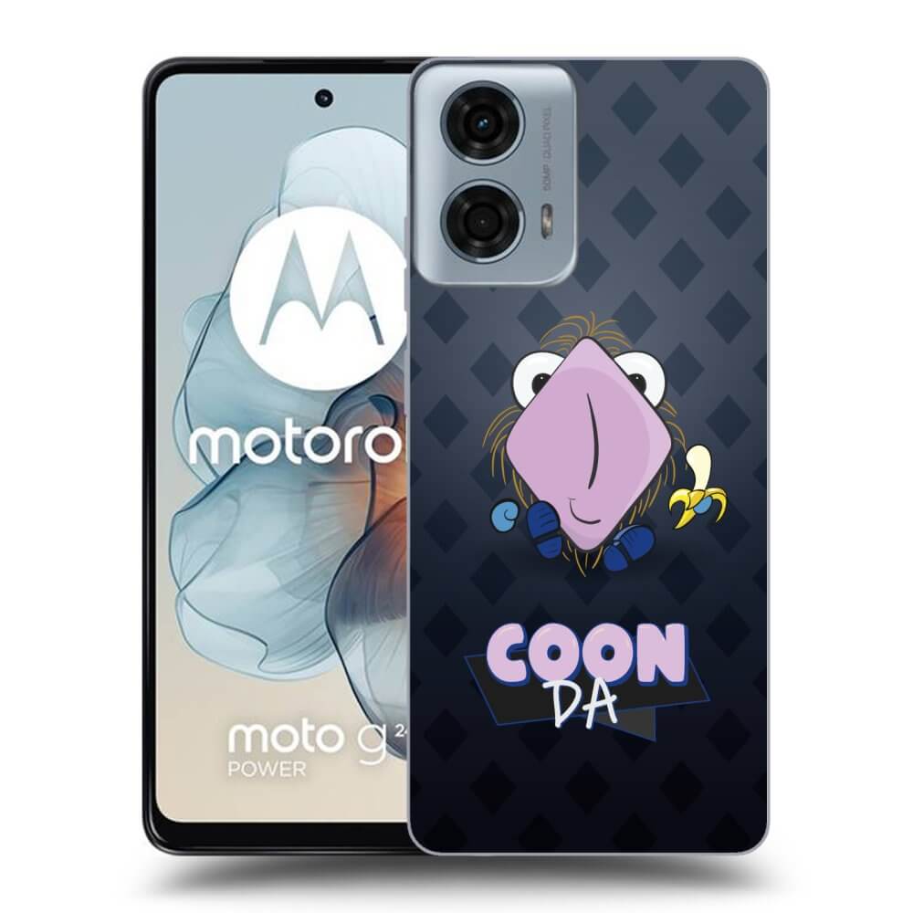 Silikonový černý Obal Pro Motorola Moto G24 - COONDA Chlupatka - Tmavá