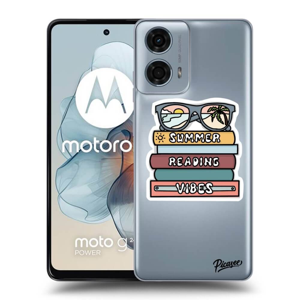 Silikonový černý Obal Pro Motorola Moto G24 - Summer Reading Vibes