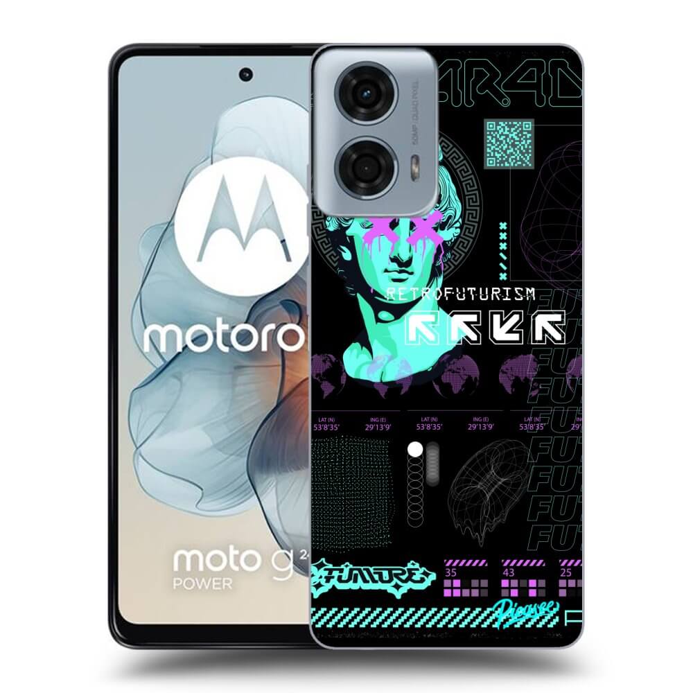 Silikonový černý Obal Pro Motorola Moto G24 - RETRO