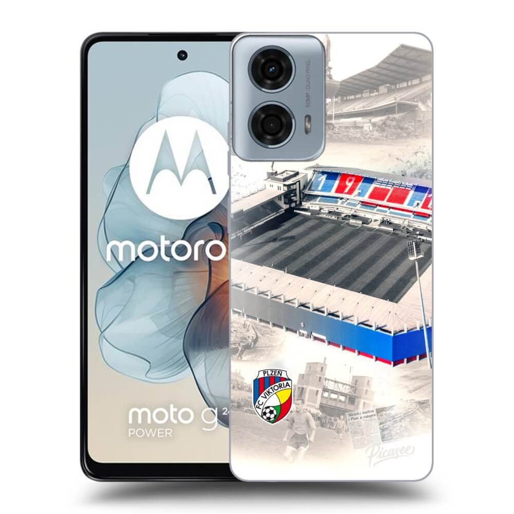 Silikonový černý Obal Pro Motorola Moto G24 - FC Viktoria Plzeň G