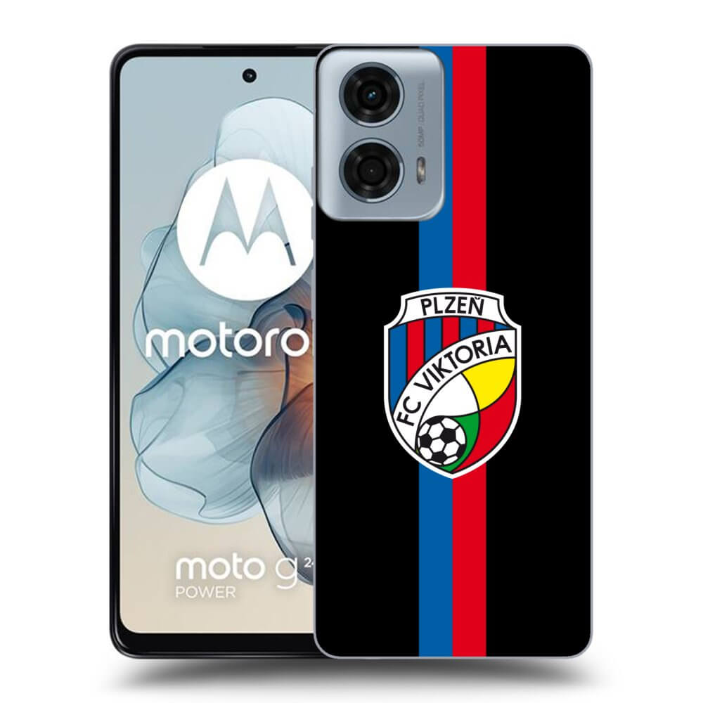 Silikonový černý Obal Pro Motorola Moto G24 - FC Viktoria Plzeň H