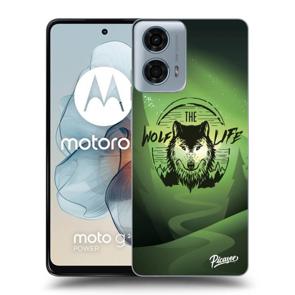 Silikonový černý Obal Pro Motorola Moto G24 - Život Vlka