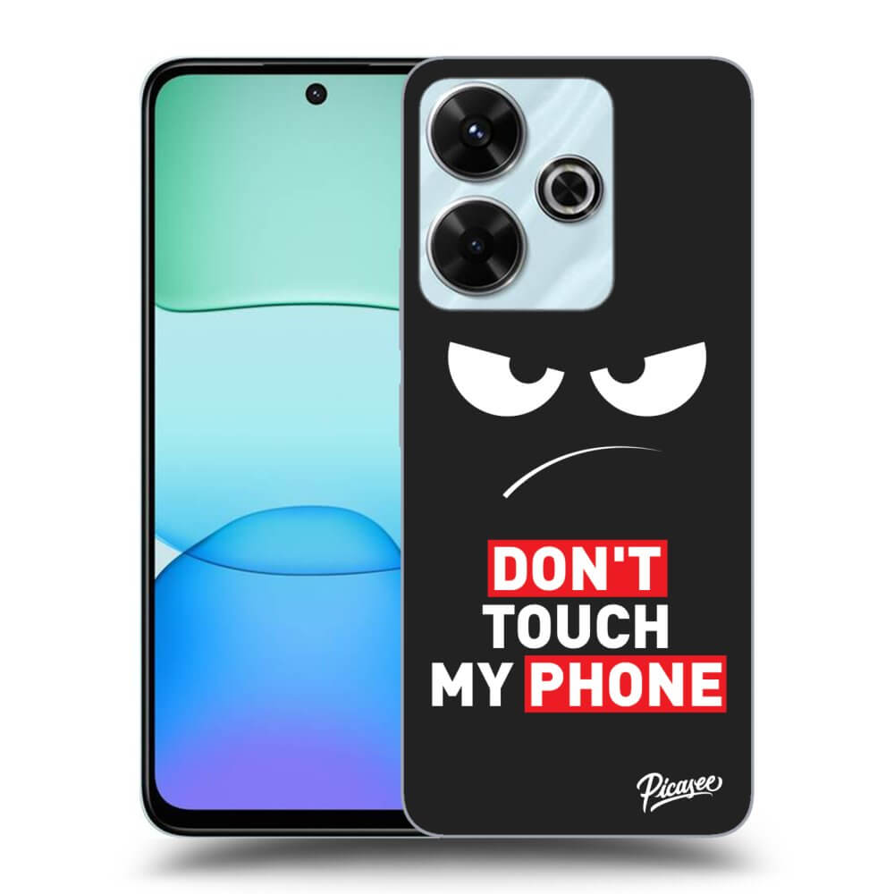 Silikonový černý Obal Pro Xiaomi Redmi 13 4G - Angry Eyes - Transparent