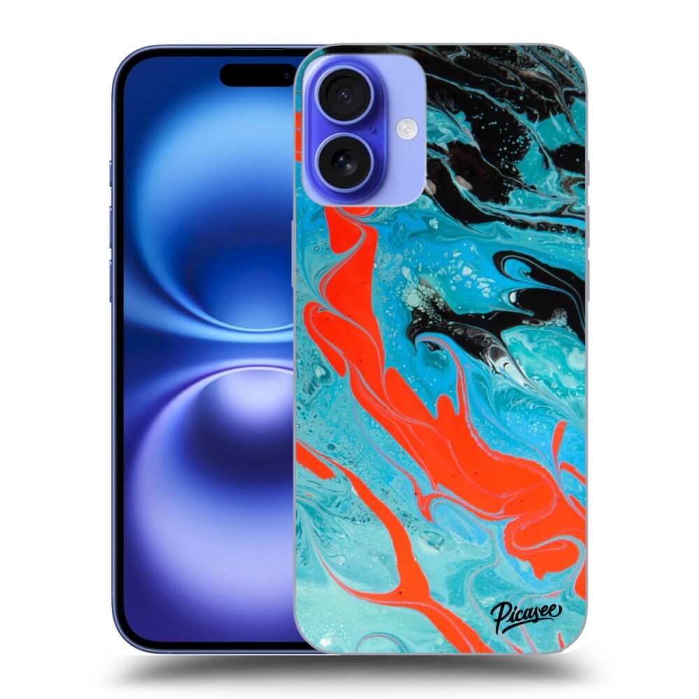 Silikonový černý Obal Pro Apple IPhone 16 Plus - Blue Magma