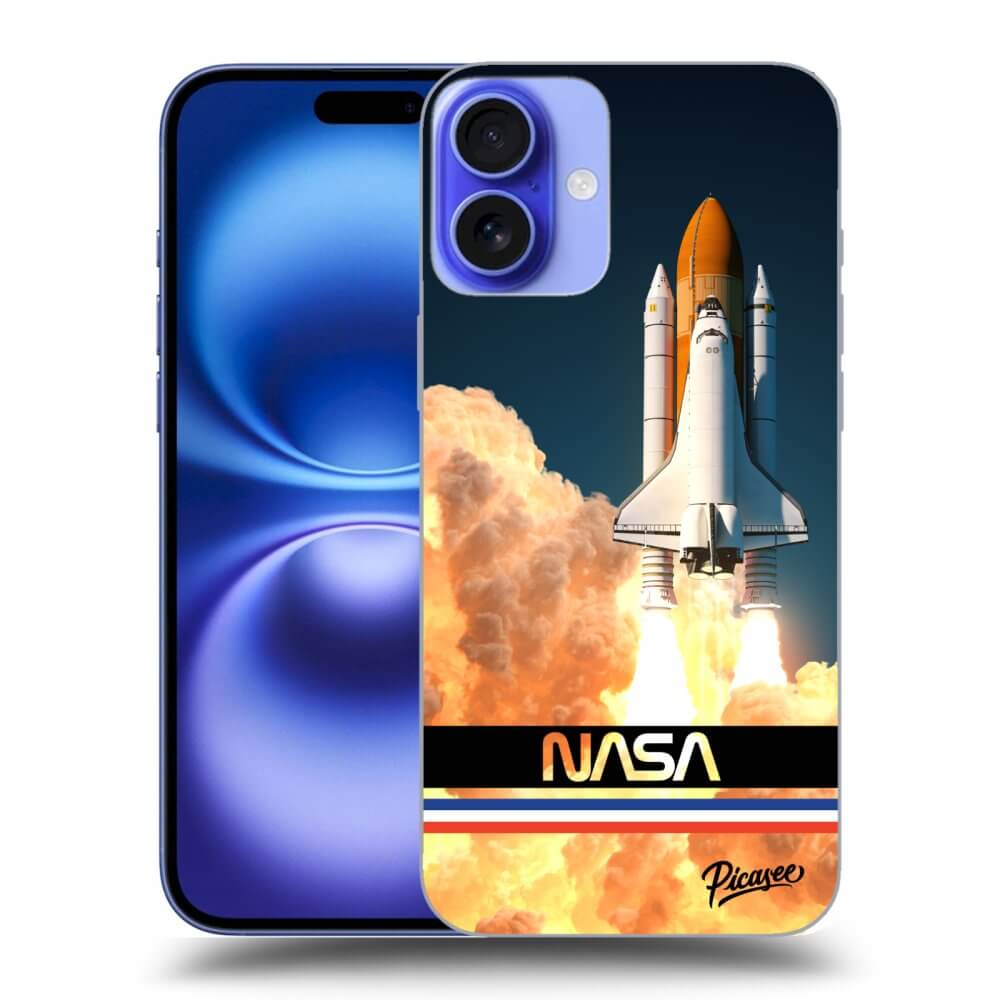 Silikonový Průhledný Obal Pro Apple IPhone 16 Plus - Space Shuttle