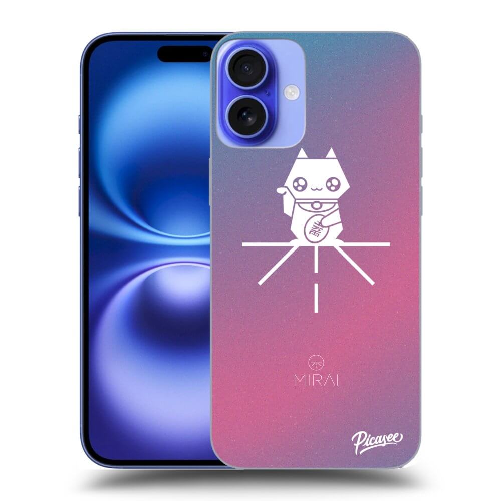 Silikonový černý Obal Pro Apple IPhone 16 Plus - Mirai - Maneki Neko