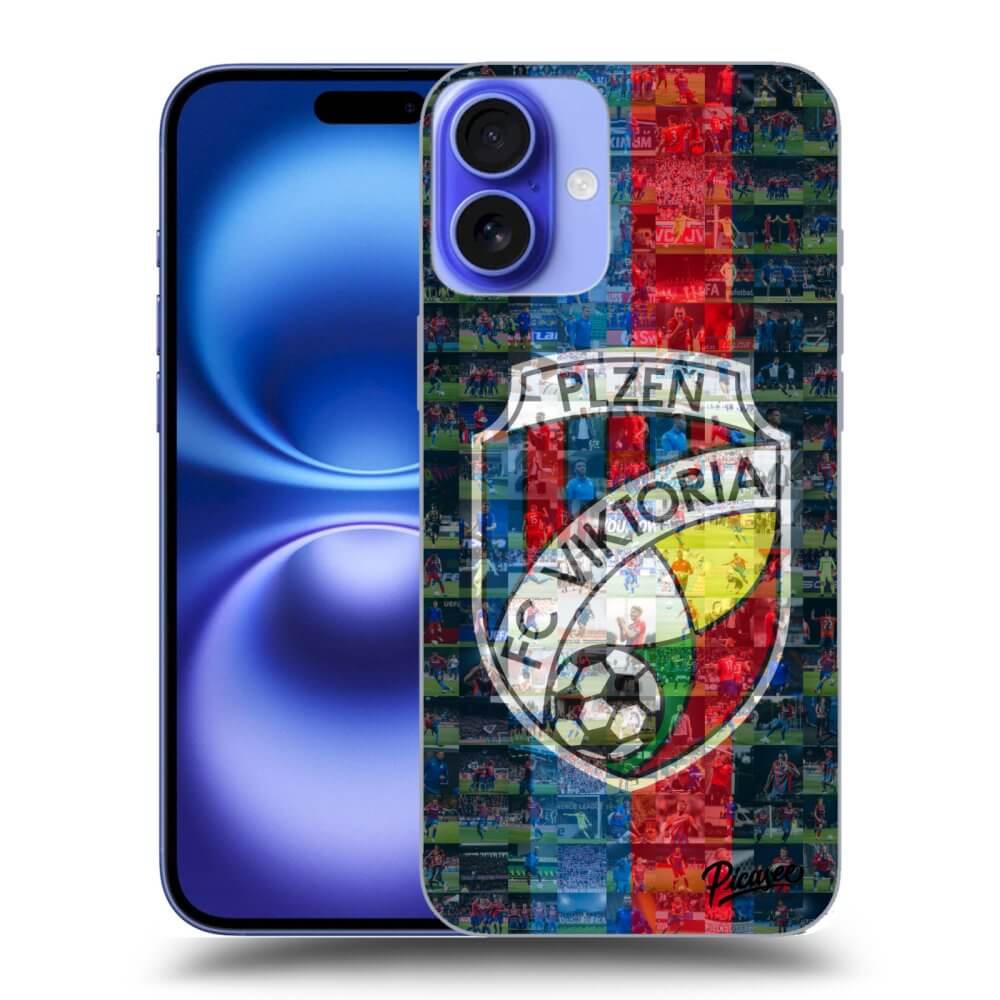 Silikonový Průhledný Obal Pro Apple IPhone 16 Plus - FC Viktoria Plzeň A