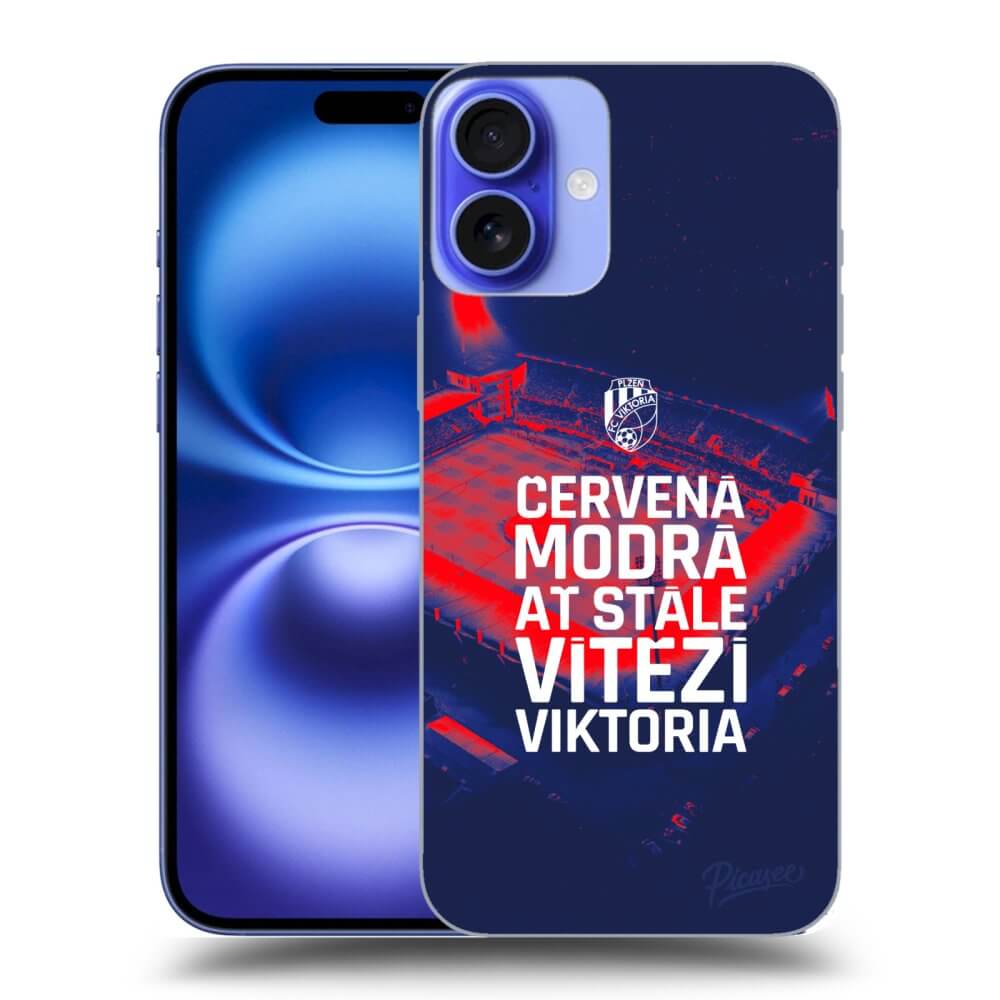 Silikonový Průhledný Obal Pro Apple IPhone 16 Plus - FC Viktoria Plzeň E