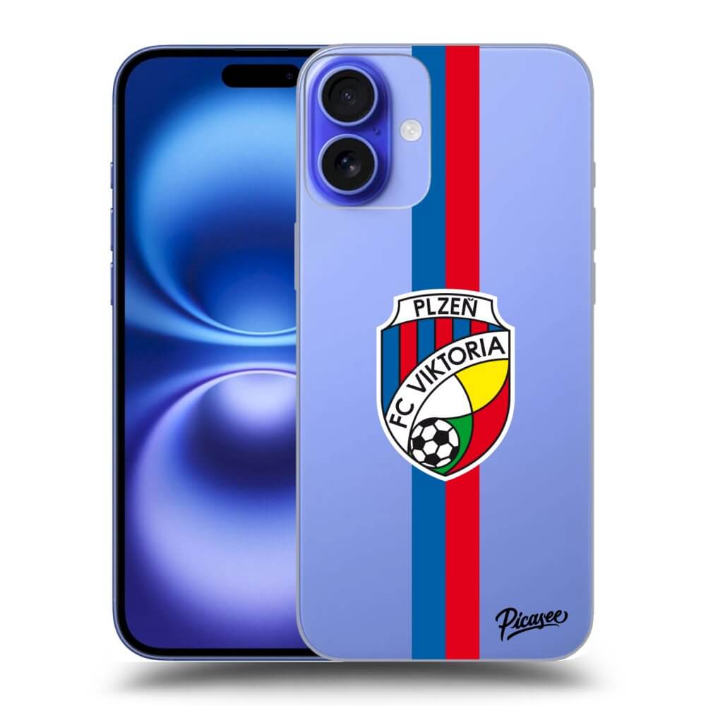 Silikonový Průhledný Obal Pro Apple IPhone 16 Plus - FC Viktoria Plzeň H