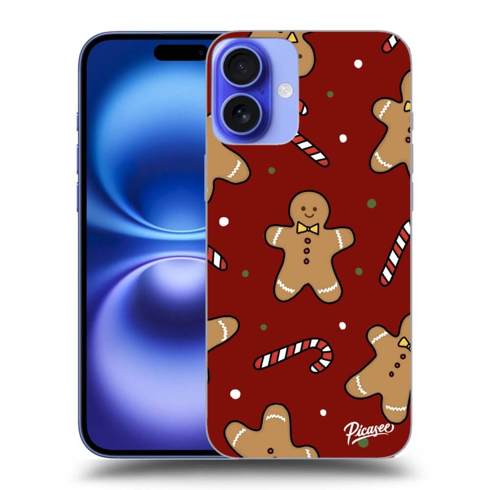 Silikonový Průhledný Obal Pro Apple IPhone 16 Plus - Gingerbread 2