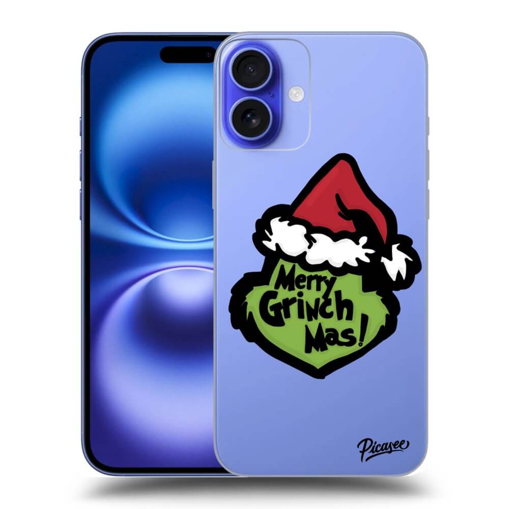 Silikonový Průhledný Obal Pro Apple IPhone 16 Plus - Grinch 2