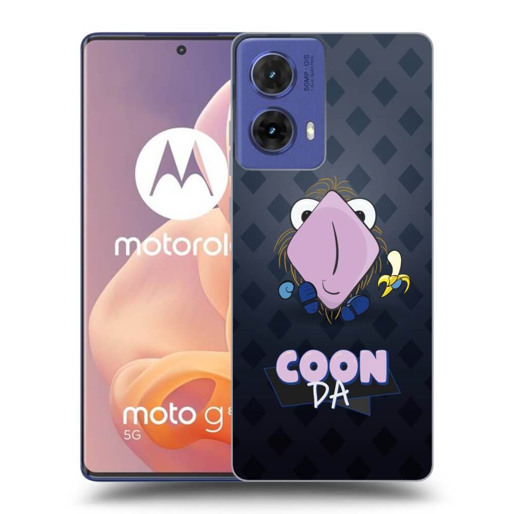 Silikonový černý Obal Pro Motorola Moto G85 - COONDA Chlupatka - Tmavá