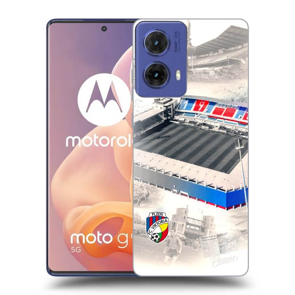 Silikonový černý Obal Pro Motorola Moto G85 - FC Viktoria Plzeň G