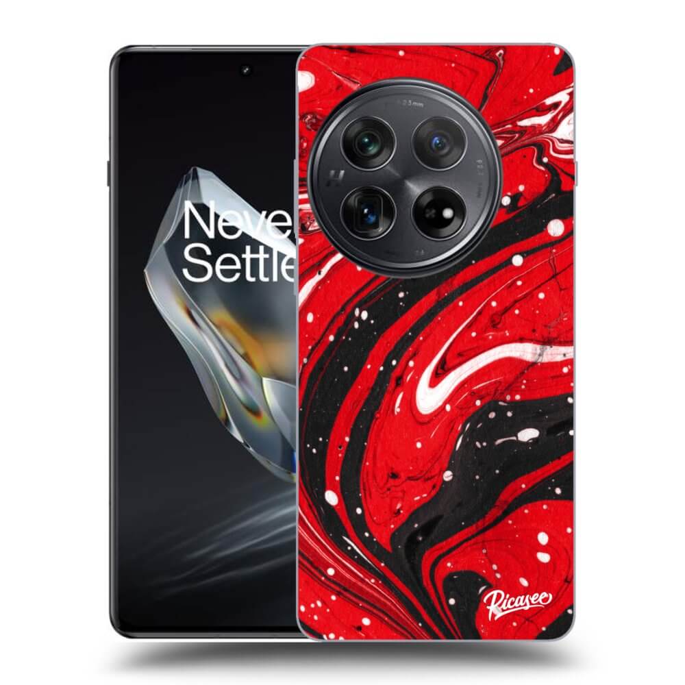 Silikonový černý Obal Pro OnePlus 12 5G - Red Black