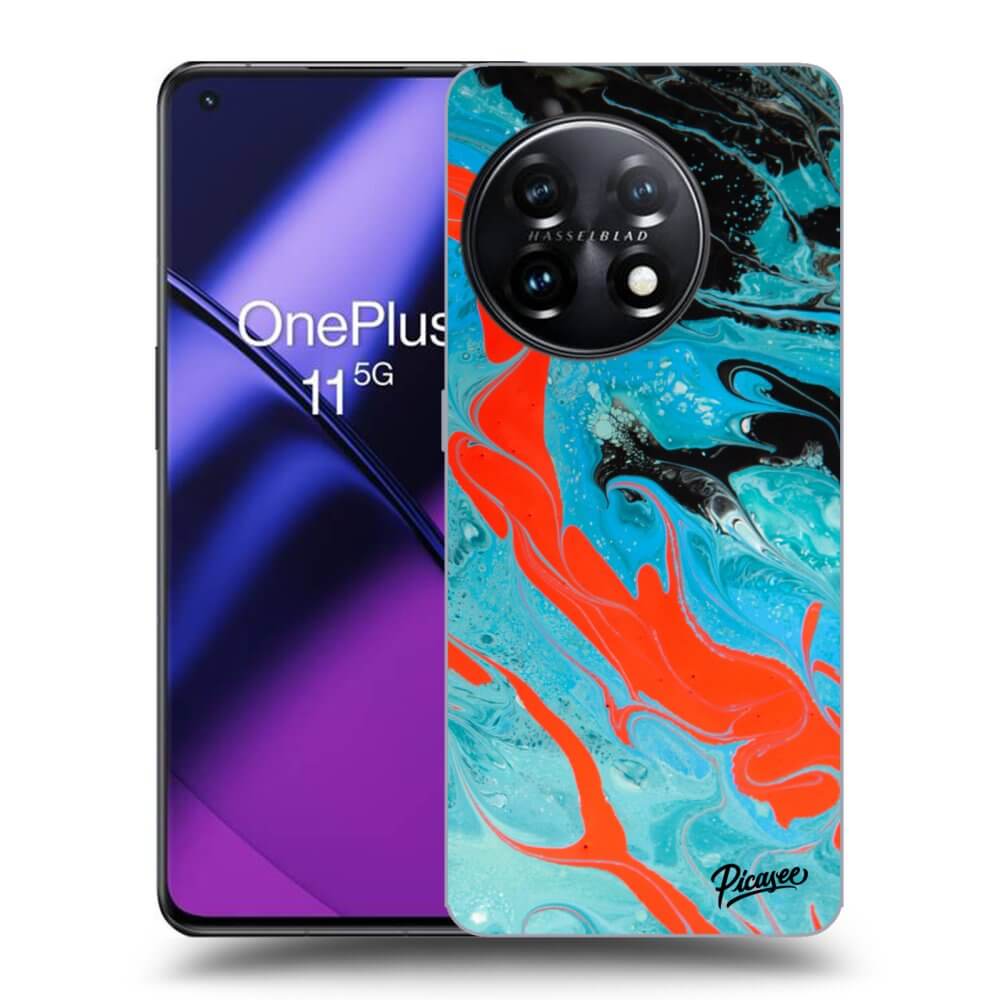 Silikonový černý Obal Pro OnePlus 11 5G - Blue Magma