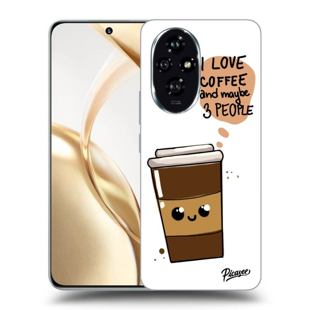 Silikonový Průhledný Obal Pro Honor 200 Pro 5G - Cute Coffee