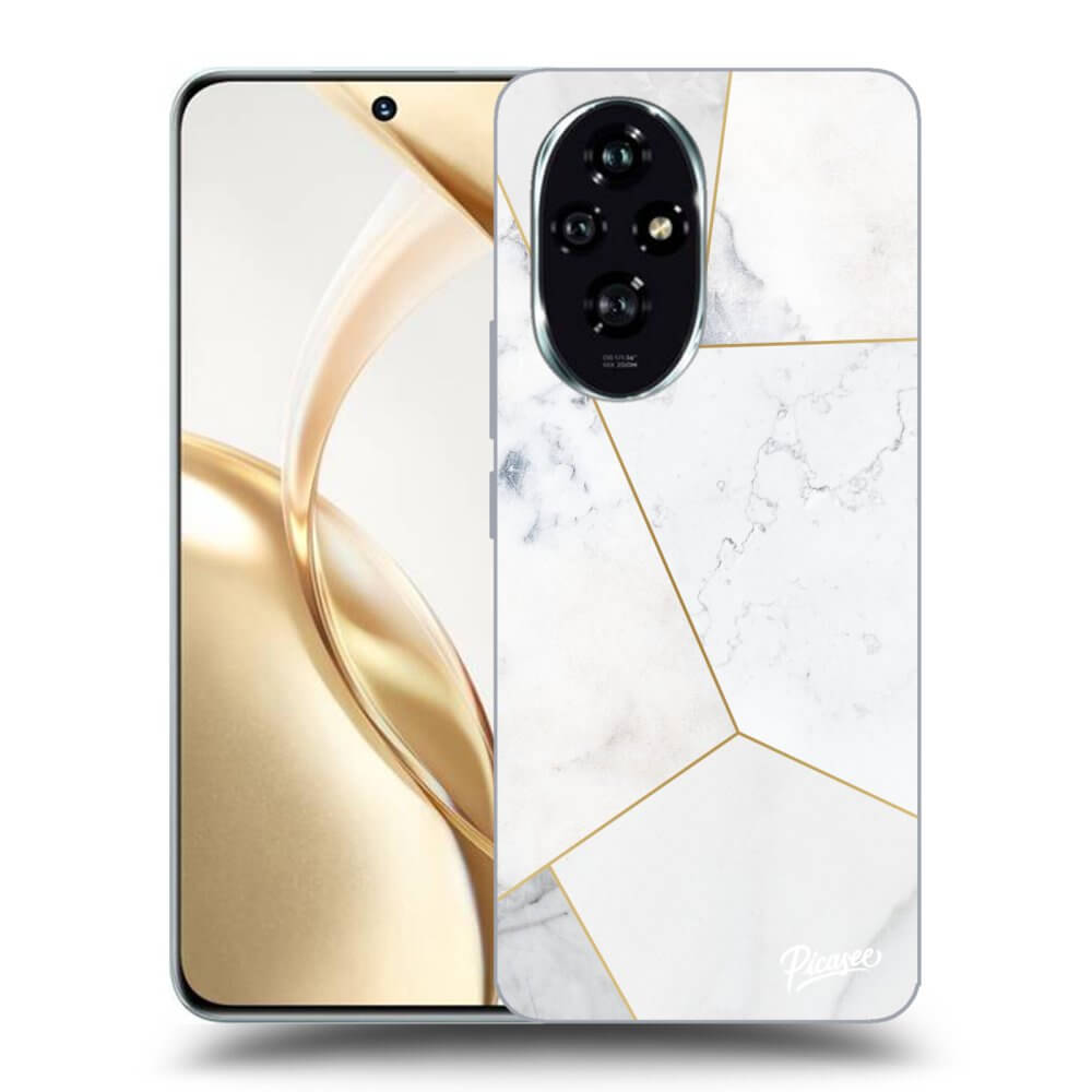 Silikonový Průhledný Obal Pro Honor 200 Pro 5G - White Tile