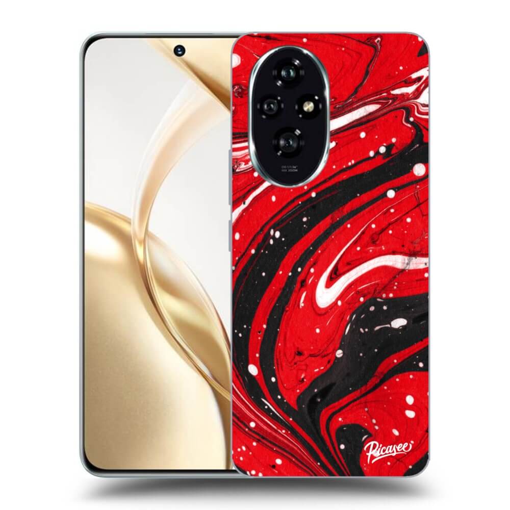 Silikonový Průhledný Obal Pro Honor 200 Pro 5G - Red Black