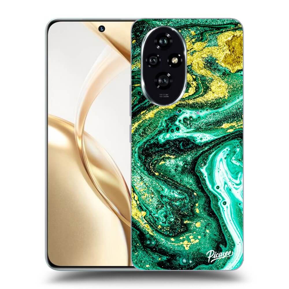 Silikonový černý Obal Pro Honor 200 Pro 5G - Green Gold