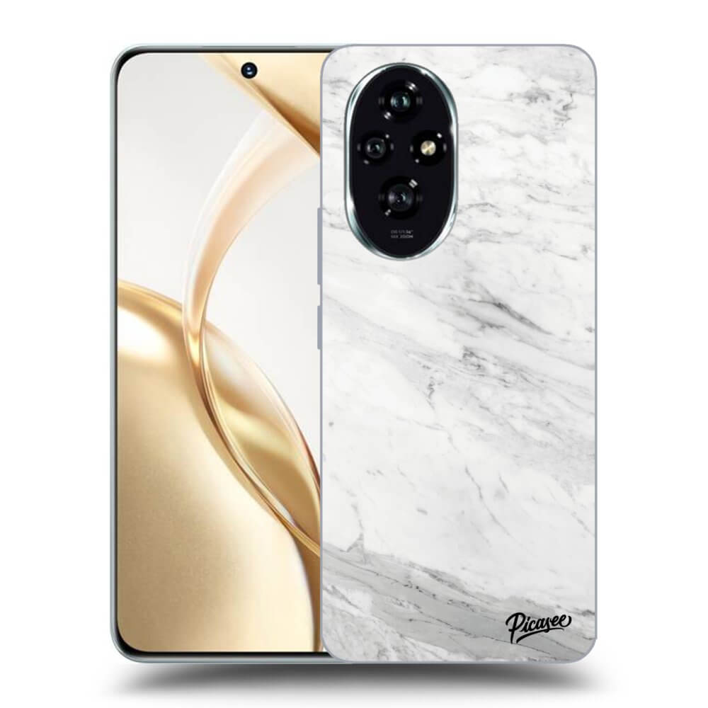 Silikonový Průhledný Obal Pro Honor 200 Pro 5G - White Marble