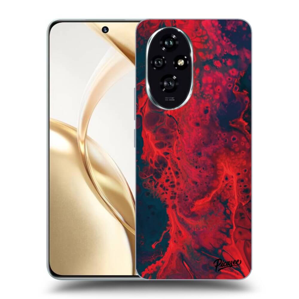 Silikonový Průhledný Obal Pro Honor 200 Pro 5G - Organic Red