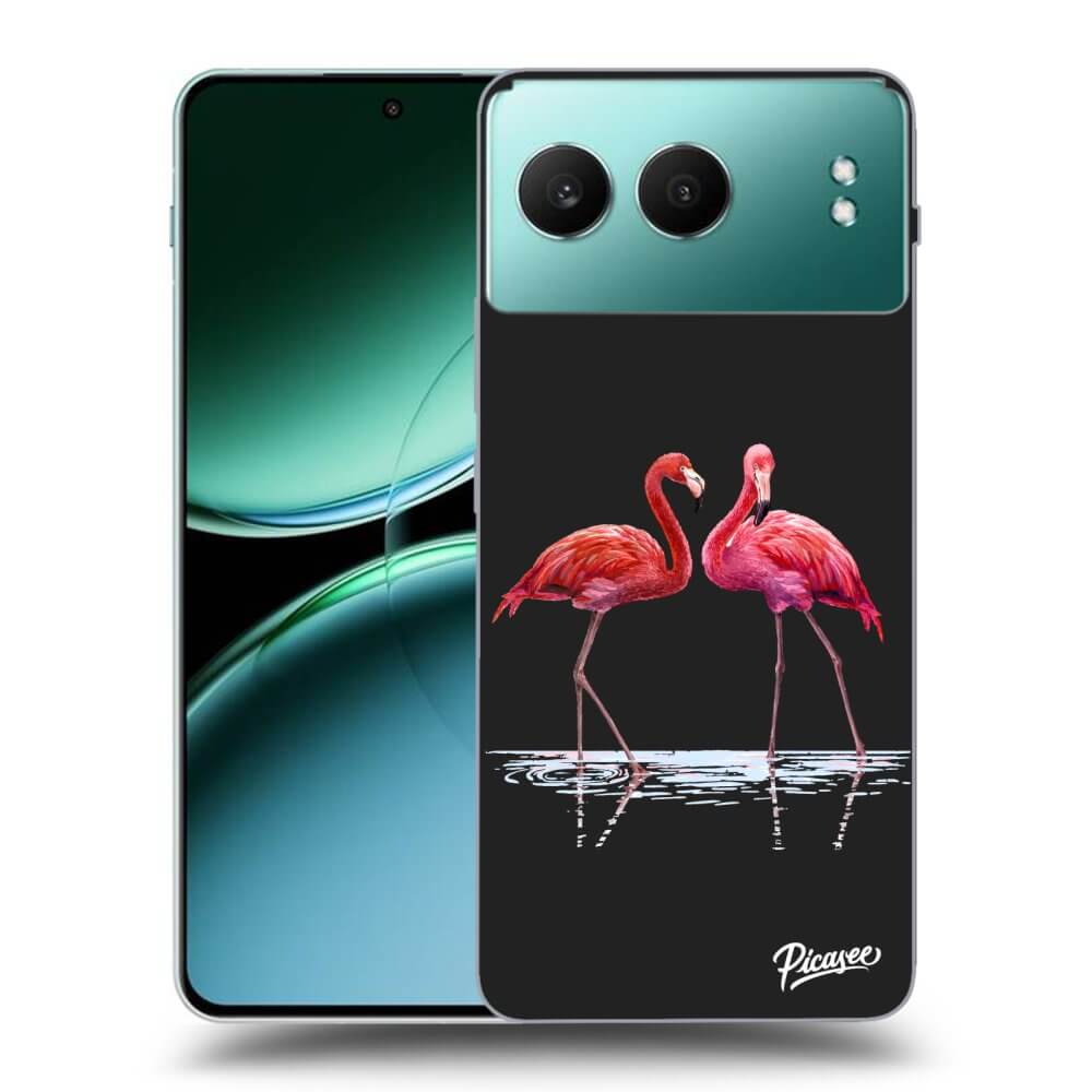 Silikonový černý Obal Pro OnePlus Nord 4 - Flamingos Pár