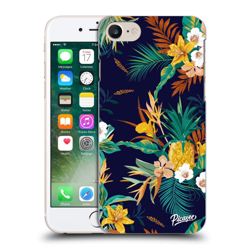 Silikonový černý Obal Pro Apple IPhone 7 - Pineapple Color