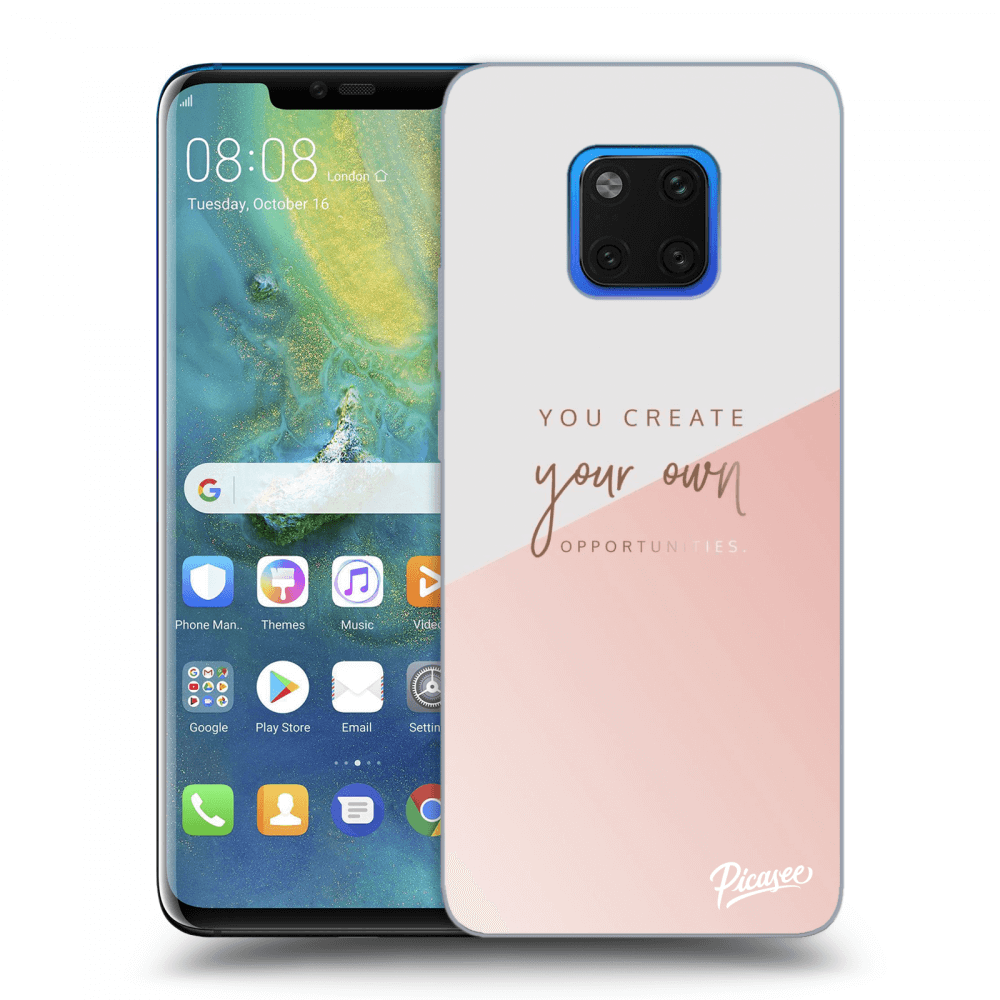 Silikonový černý Obal Pro Huawei Mate 20 Pro - Vytvoř Si Svou Vlastní Příležitost