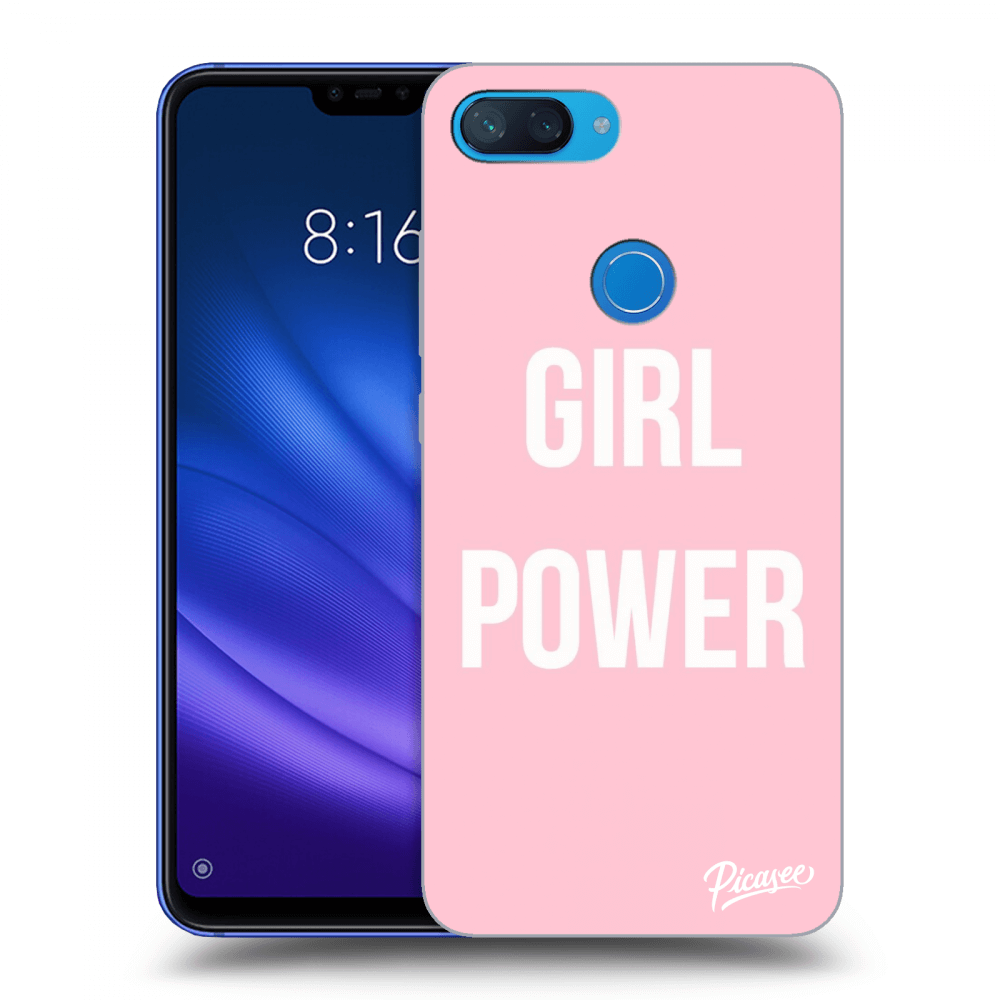 Silikonový černý Obal Pro Xiaomi Mi 8 Lite - Girl Power
