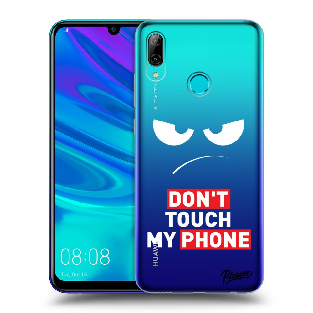 Silikonový Průhledný Obal Pro Huawei P Smart 2019 - Angry Eyes - Transparent