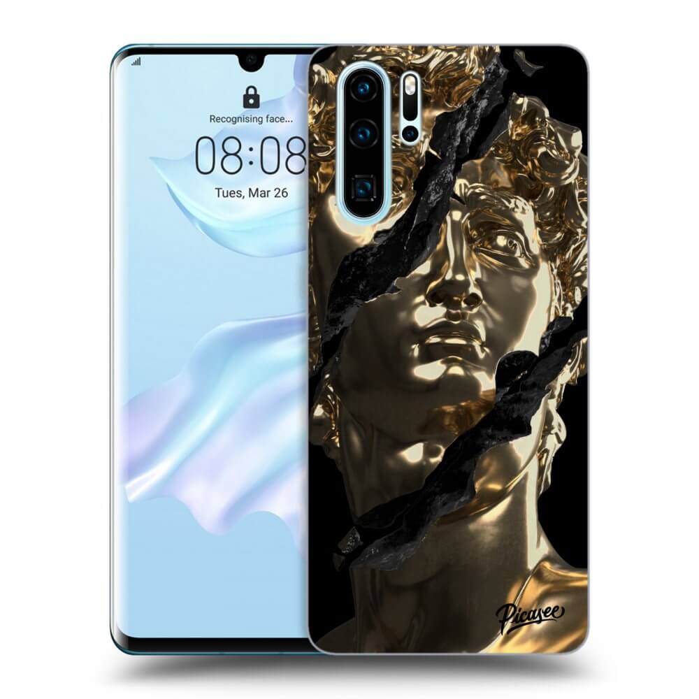 Silikonový černý Obal Pro Huawei P30 Pro - Golder