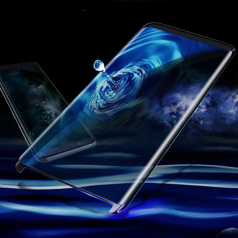 3D Zahnuté Ochranné Sklo Pro Samsung Galaxy S8 G950F - černé
