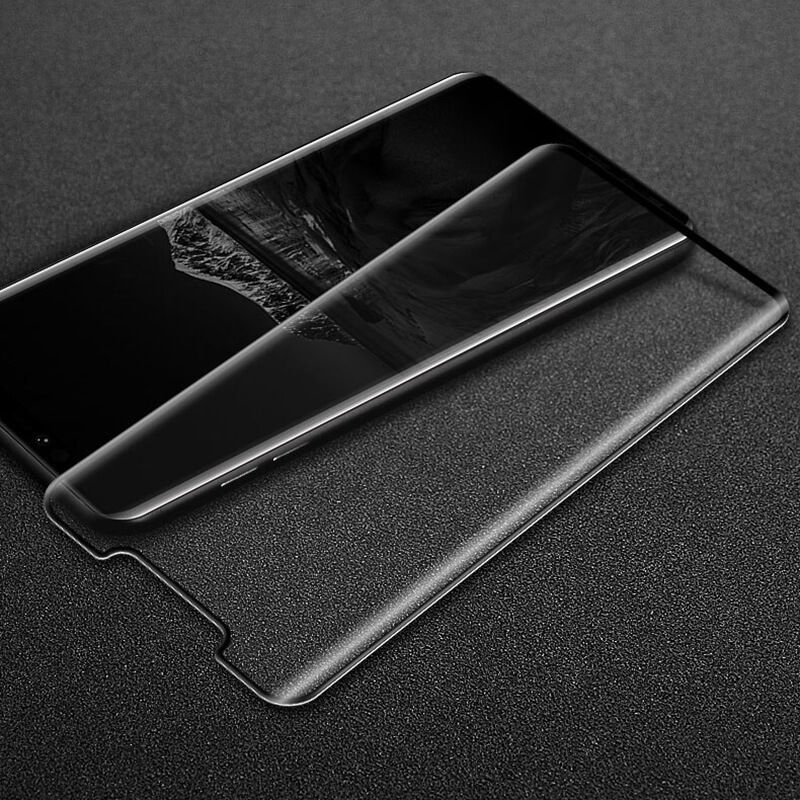 3D Zahnuté Ochranné Sklo Pro Huawei Mate 20 Pro - černé