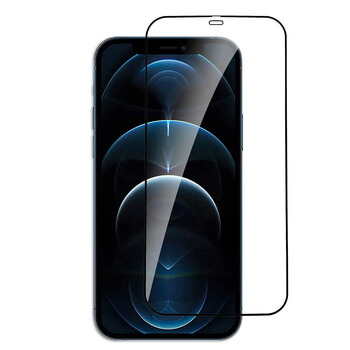3x Picasee 3D tvrzené sklo s rámečkem pro Apple iPhone 12 - černé - 2+1 zdarma