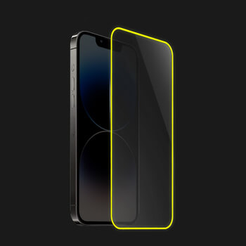 Picasee Ochranné tvrzené sklo se svítícím rámečkem pro Motorola Edge 20 - Žlutá