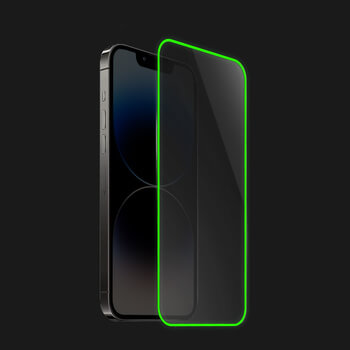 Picasee Ochranné tvrzené sklo se svítícím rámečkem pro Apple iPhone 11 Pro Max - Zelená